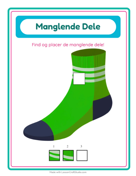 Den manglende brik – Tilbehør