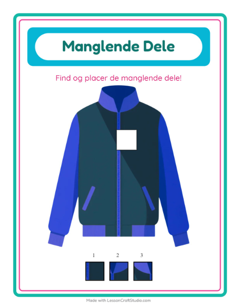 Den manglende brik – Tøj