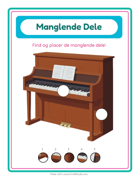 De manglende brikker – Musik