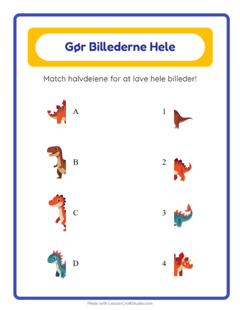 Gør billedet helt – Dinosaurer