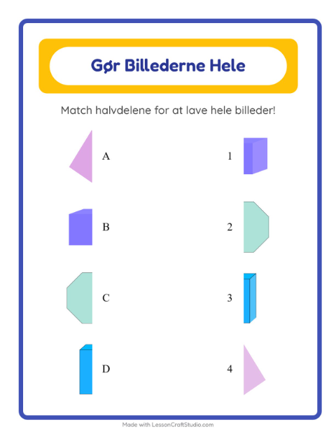 Gør billedet helt – Former