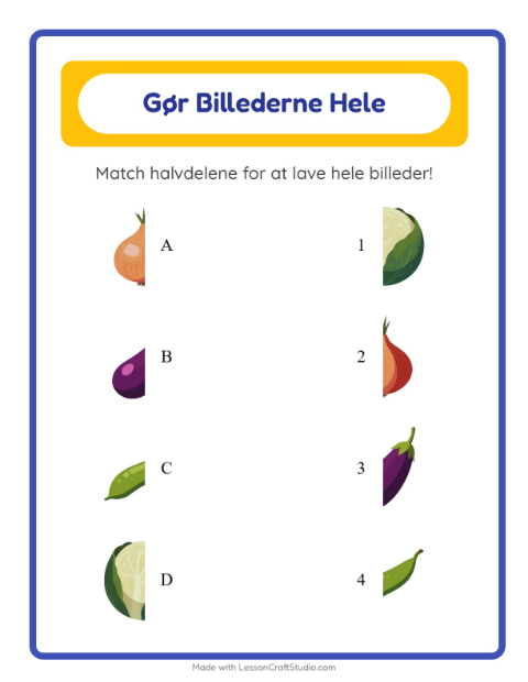 Gør billedet helt – Grøntsager