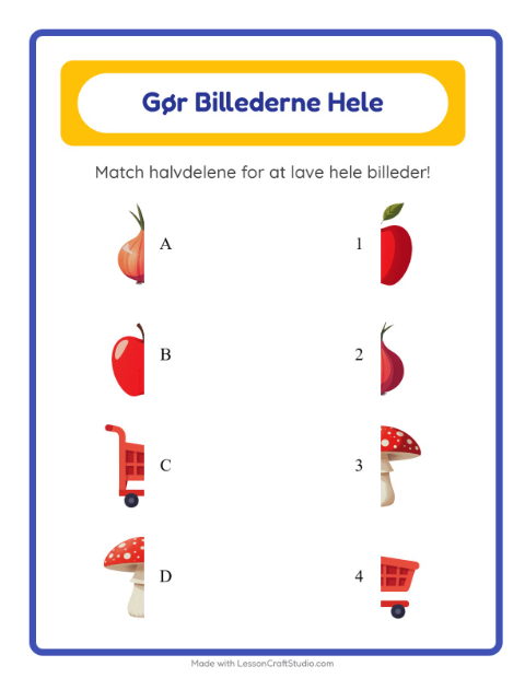 Gør billedet helt – I supermarkedet