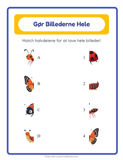 Gør billedet helt – Insekter og kryb