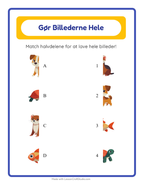 Gør billedet helt – Kæledyr