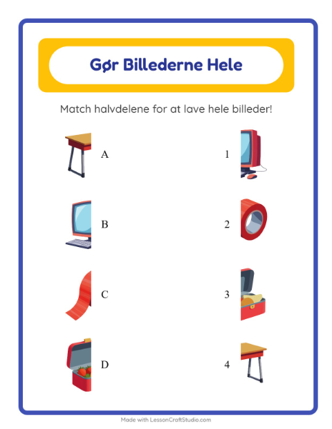Gør billedet helt – Klasseværelse