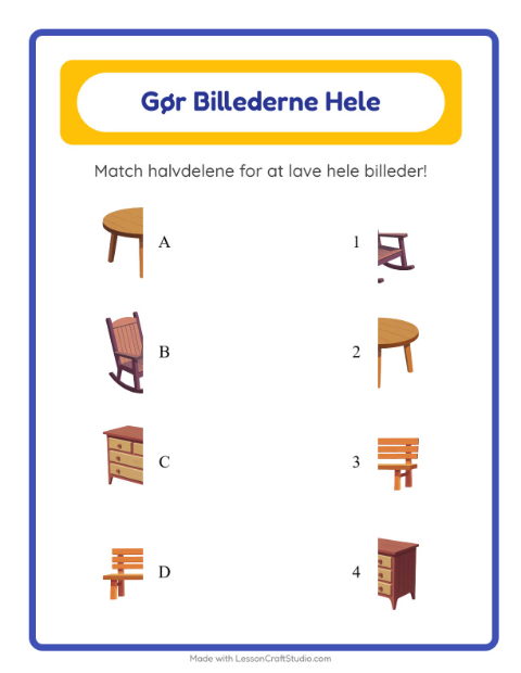 Gør billedet helt – Møbler