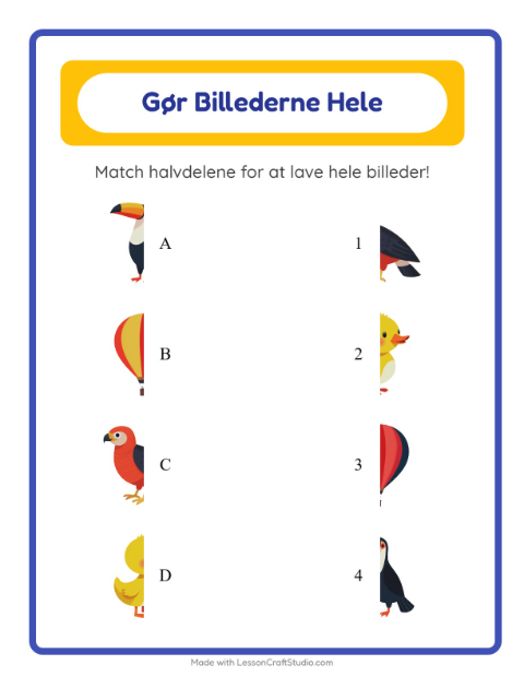 Gør billedet helt – Ting der flyver