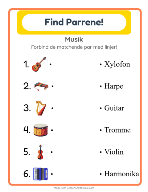Forbind ord og billede – Musik