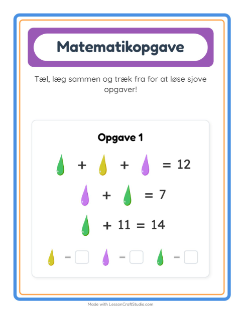 Regn med billeder – Farver