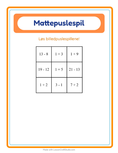 Talpuslespil – Grøntsager