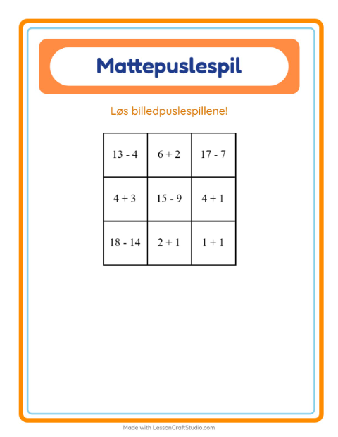 Talpuslespil – Tilbehør