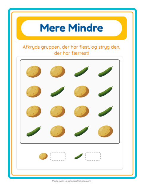 Flest og færrest – Grøntsager