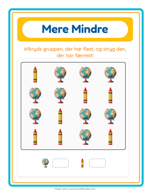 Flest og færrest – Klasseværelse