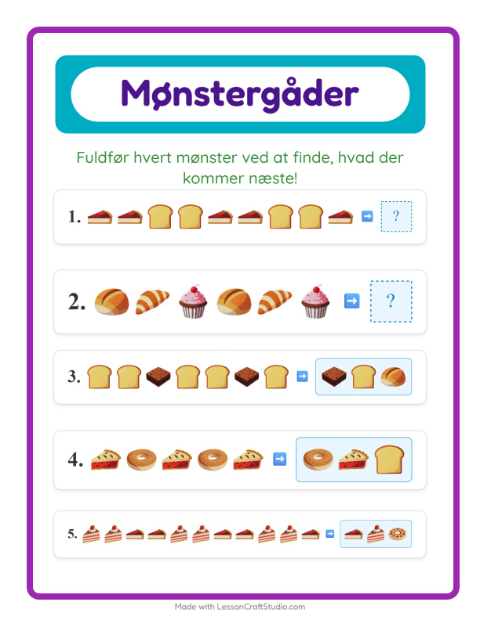 Mønstre – Bageri