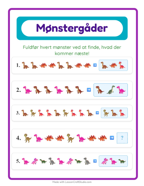 Mønstre – Dinosaurer
