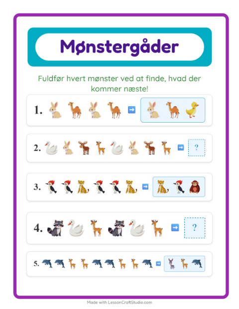 Mønstre – Dyr