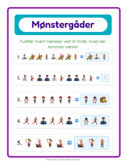 Mønstre – Erhverv