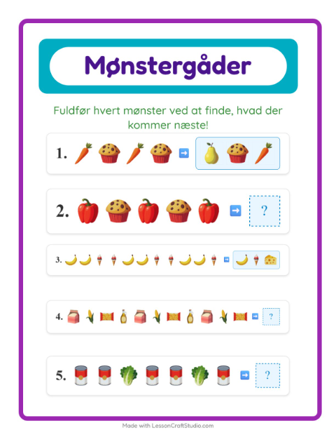 Mønstre – I supermarkedet