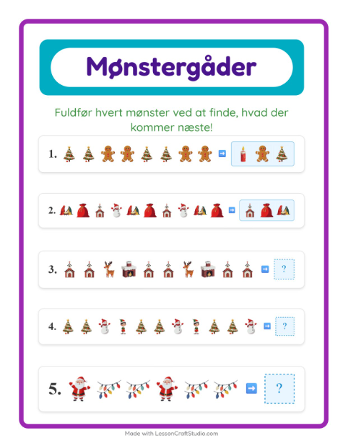Mønstre – Jul