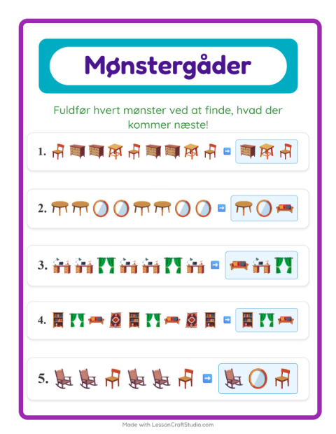 Mønstre – Møbler
