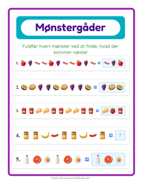 Mønstre – Morgenmad