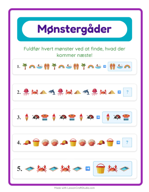 Mønstre – Sommer