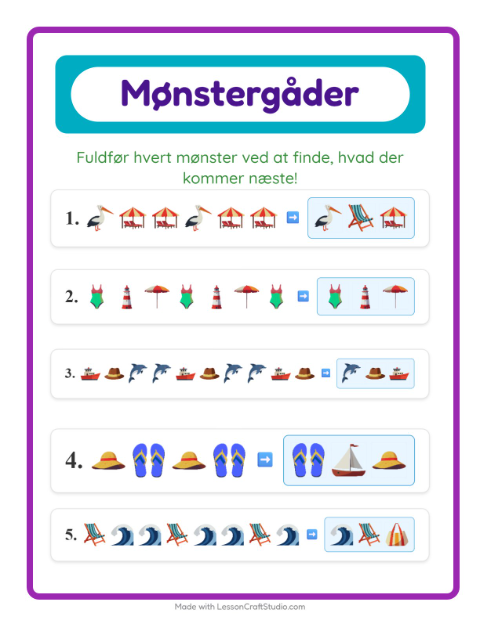 Mønstre – Strand