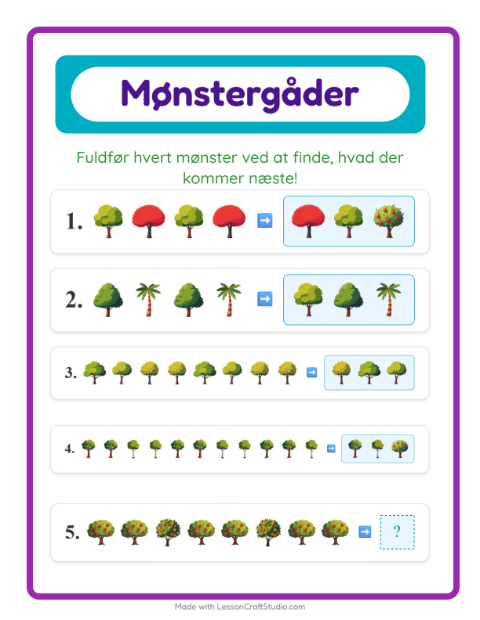 Mønstre – Træer