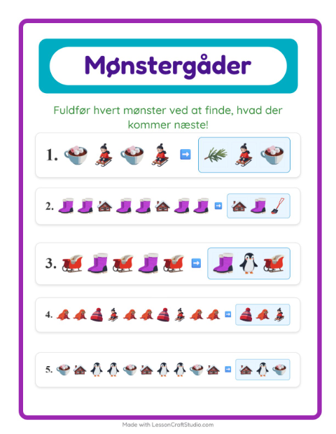 Mønstre – Vinter