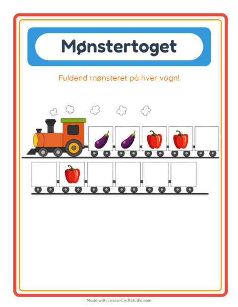 Mønstertog – Grøntsager