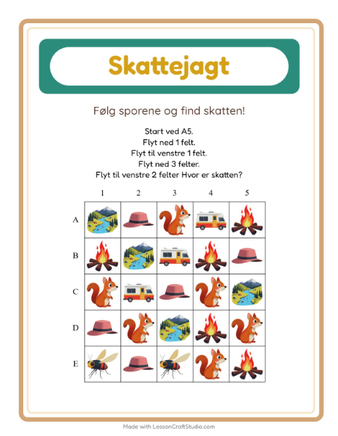 Skattejagt med pile – Camping