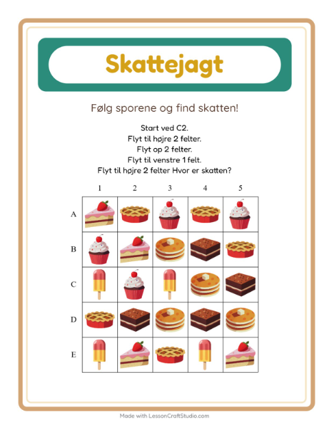 Skattejagt med pile – Desserter og slik
