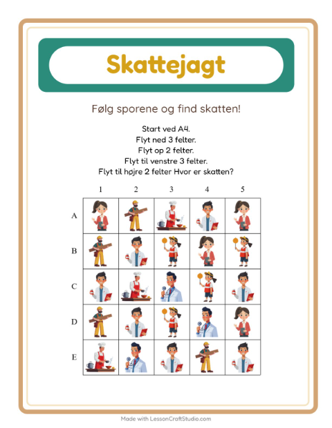Skattejagt med pile – Erhverv