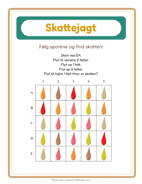 Skattejagt med pile – Farver