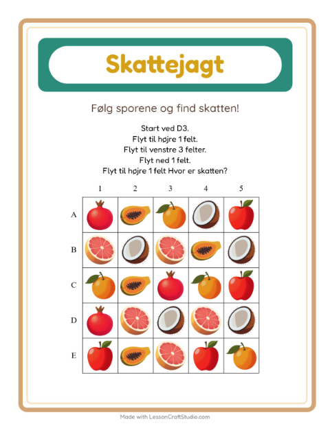 Skattejagt med pile – Frugter
