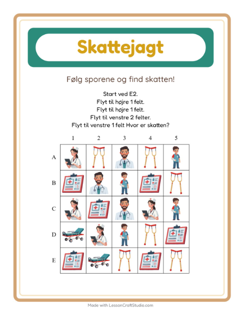 Skattejagt med pile – Hospital