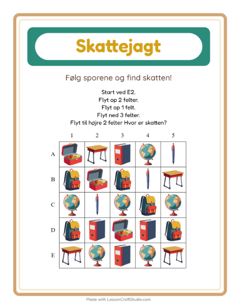 Skattejagt med pile – Klasseværelse