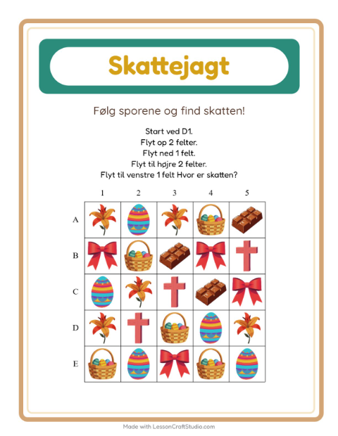 Skattejagt med pile – Påske