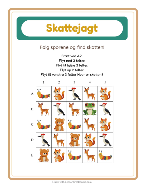 Skattejagt med pile – Skovdyr