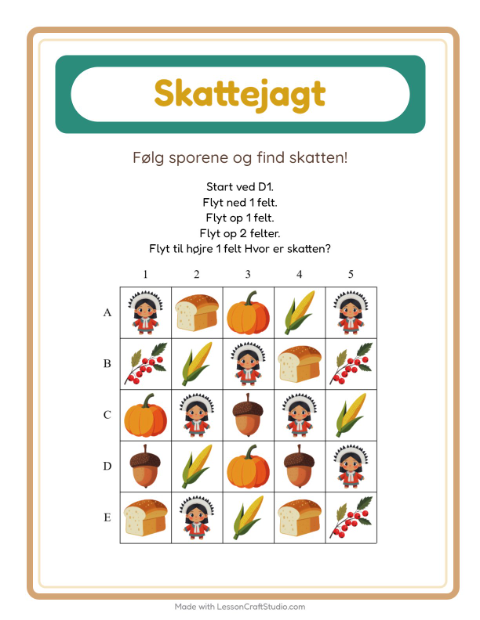 Skattejagt med pile – Thanksgiving