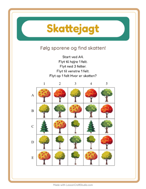 Skattejagt med pile – Træer