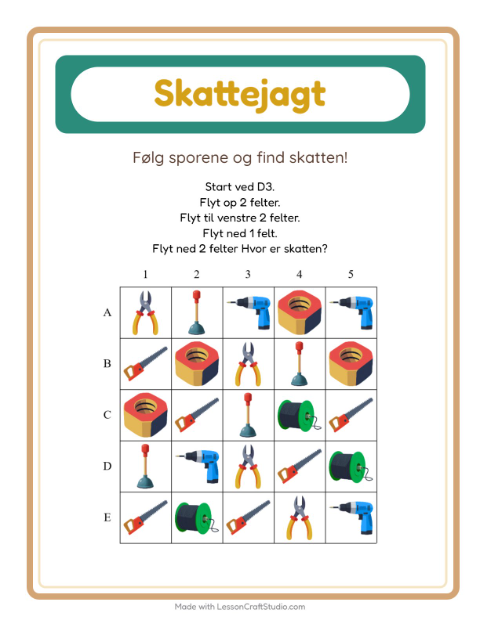 Skattejagt med pile – Værktøj