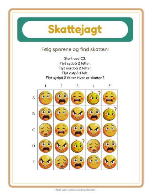 Skattejagt med kompas – Følelser