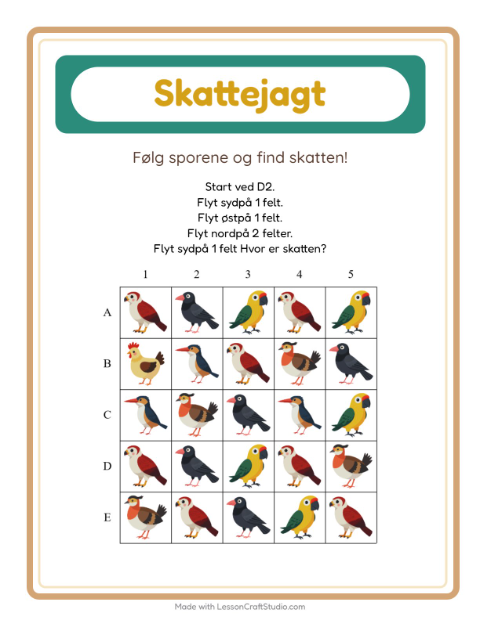 Skattejagt med kompas – Fugle 2