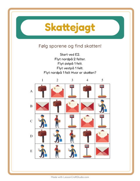 Skattejagt med kompas – Postkontor