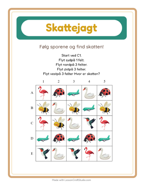 Skattejagt med kompas – Ting der flyver