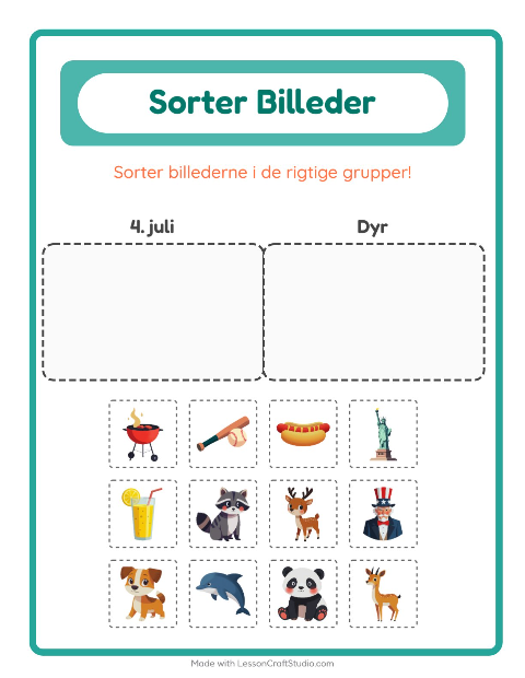 Sortér billederne: 4. juli og Dyr