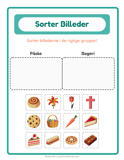 Sortér billederne: Påske og Bageri
