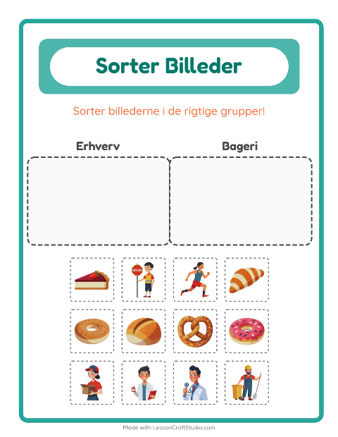 Sortér billederne: Erhverv og Bageri